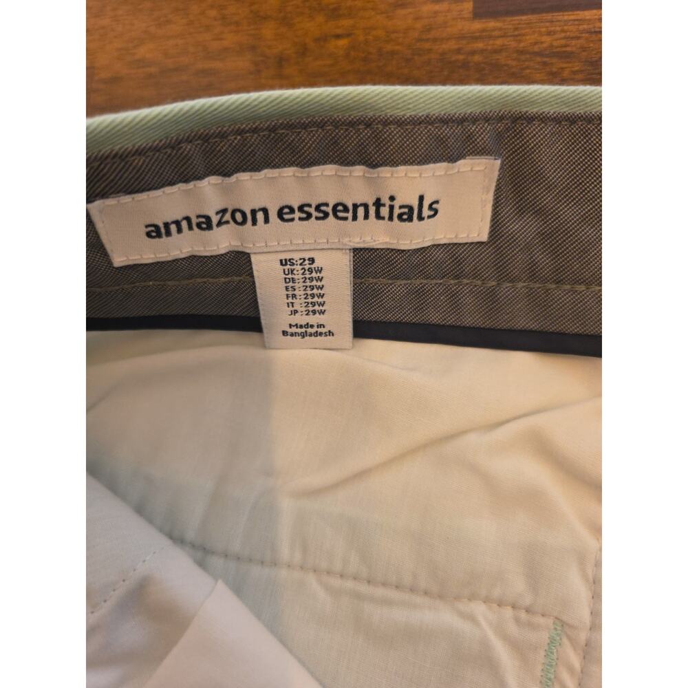 Amazon Essentials Mens Classic-Fit 9" Chino Shorts Size 29 Aqua Green - Picture 6 of 8